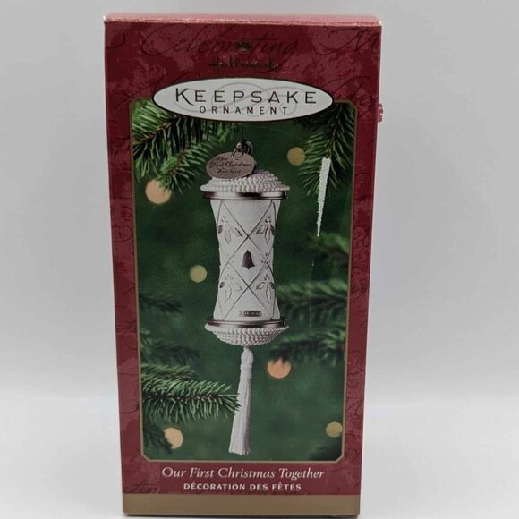 Hallmark 2000 "Our First Christmas Together" Keepsake Ornament Time Capsule - Picture 1 of 12